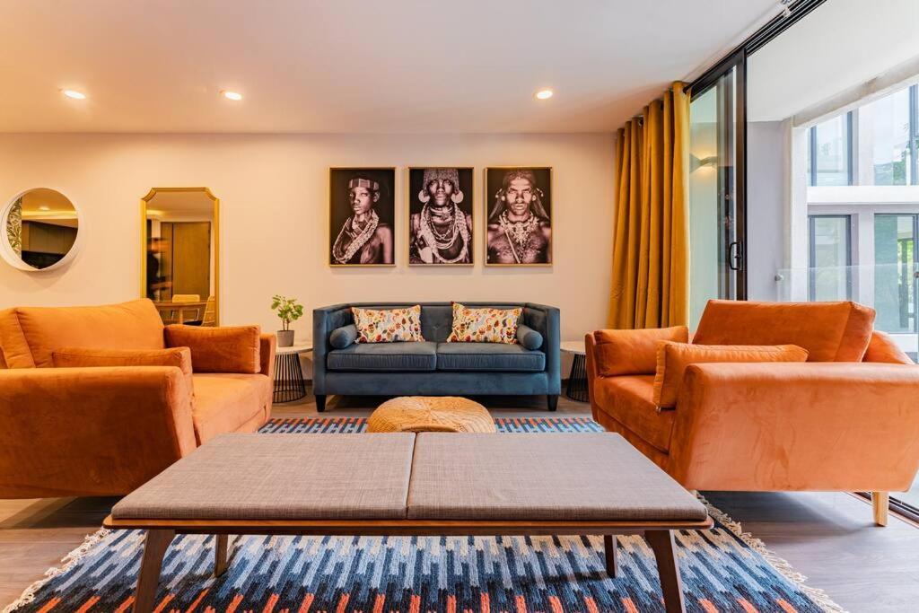 Apartment African Vibes, Roof Top/gym, Across Parque Espana Mexico City